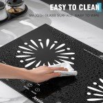 Jessier Double Ceramic Electric Hob with Timer