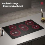GASLAND CH90BF 90cm Glass Ceramic Hob 5 Zones