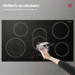 GASLAND CH90BF 90cm Glass Ceramic Hob 5 Zones