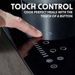 Baridi 77cm Black Glass Ceramic Hob with 5 Zones