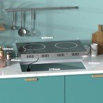Noxton 30cm Double Electric Ceramic Hob with Timer