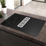 SIA 80cm Black Induction Hob with Downdraft Extractor