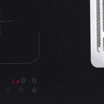 SIA 80cm Black Induction Hob with Downdraft Extractor