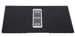 SIA 80cm Black Induction Hob with Downdraft Extractor