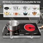 Karinear 2-Zone Electric Ceramic Hob with Timer
