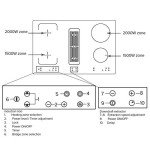 SIA 80cm Black Induction Hob with Downdraft Extractor