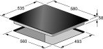 Kaiser Empire 58cm Black Induction Cooktop