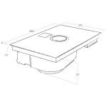 Elica NT-PRIME-RC Black Glass Hob