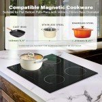GlONlEN 60cm Plug-in Induction Hob, 4 Rings