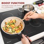 GlONlEN 60cm Plug-in Induction Hob, 4 Rings