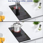 30cm 2 Zone Electric Ceramic Hob with Timer