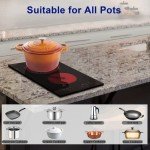 30cm 2 Zone Electric Ceramic Hob with Timer