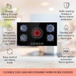 Klarstein 5-Burner Stainless Steel Gas Cooker