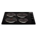 Cookology 60cm Black Electric Hotplate Cooktop