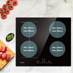 CIARRA 7200W 4-Zone Built-in Induction Hob