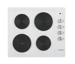 Cookology 60cm White Electric Hotplate Cooktop