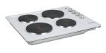 Cookology 60cm White Electric Hotplate Cooktop