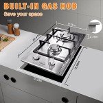 Hobsir 2-Burner Built-in Gas Cooktop 30cm