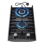 TopStrong 30cm 2-Burner Gas Cooktop with Safety