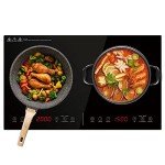 Panana 60cm Black Glass Induction Hob with Touch Control