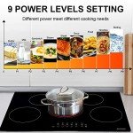 5-Burner Ceramic Electric Hob with Touch Control