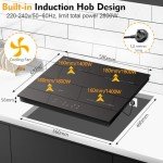Deliteer 4 Ring Induction Electric Hob 2800W