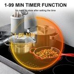 5-Burner Ceramic Electric Hob with Touch Control