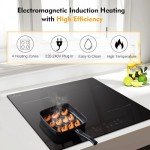 Deliteer 4 Ring Induction Electric Hob 2800W