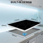 5-Burner Ceramic Electric Hob with Touch Control
