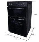 Statesman 50cm Electric Double Oven and Ceramic Hob