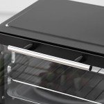 HOMCOM 9L Mini Electric Grill and Toaster Oven