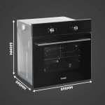 Baridi 4 Zone Ceramic Hob & Oven Bundle