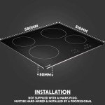 Baridi 4 Zone Ceramic Hob & Oven Bundle