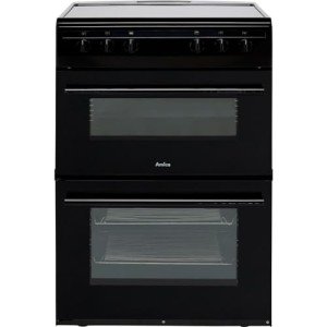 Amica 60cm Double Oven Electric Cooker - Black