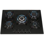SIA 60cm Black Electric Oven & 70cm Gas Hob