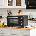 HOMCOM 21L Countertop Mini Oven and Grill