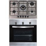 60cm Stainless Steel Electric Oven & 5 Burner Hob