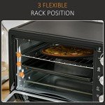 HOMCOM 21L Countertop Mini Oven and Grill