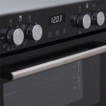 SIA 60cm Black Built Under Double Oven & 70cm Gas Hob