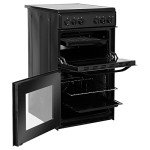 Hotpoint 50cm Double Electric Cooker - Black