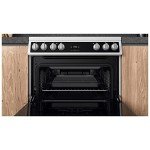 Hotpoint 60cm Electric Double Oven - White
