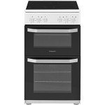 50CM White Electric Double Freestanding Cooker