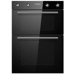 Cookology 90cm Black Glass Built-in Double Oven