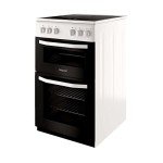 50CM White Electric Double Freestanding Cooker