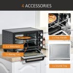 HOMCOM 21L Countertop Mini Oven and Grill