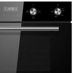 Cookology 90cm Black Glass Built-in Double Oven