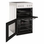 50CM White Electric Double Freestanding Cooker
