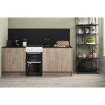 50CM White Electric Double Freestanding Cooker
