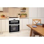 Beko 60cm Double Oven Ceramic Cooker in White