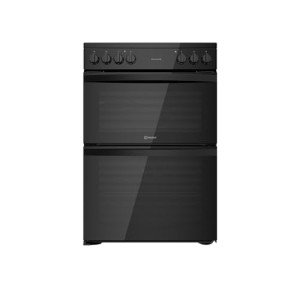 60cm Black Double Oven Electric Cooker